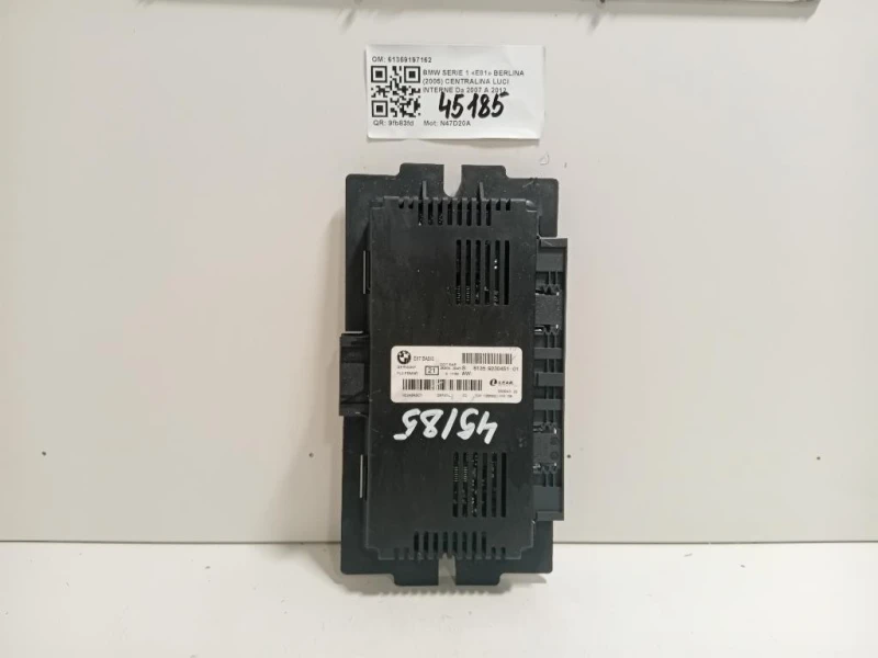 Centralina LUCI Interne 61359197162 Bmw Serie 1 E81 Berlina 2005