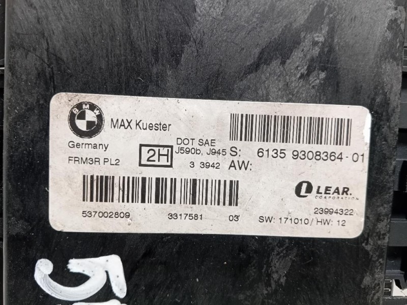 Centralina LUCI Interne 6135930836401 Bmw Serie 1 E82 Coupe 2005