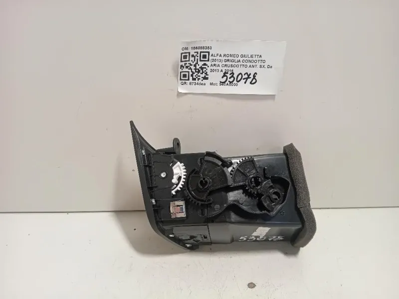 Griglia Condotto ARIA Cruscotto ANT SX 156088353 Alfa Romeo Giulietta 2013