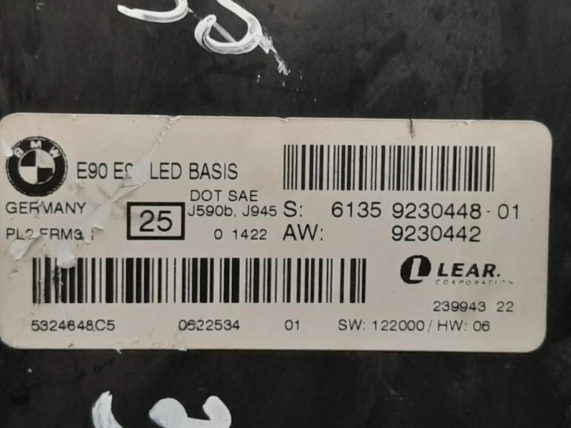 Centralina LUCI Interne 61359251487 Bmw Serie 1 E82 Coupe 2005