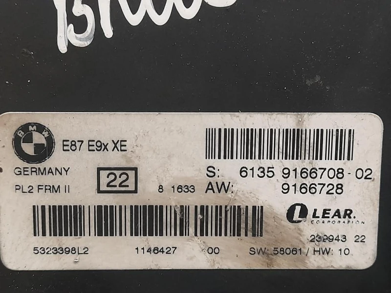 Centralina LUCI Interne 61359166728 Bmw Serie 1 E87 Berlina 2005