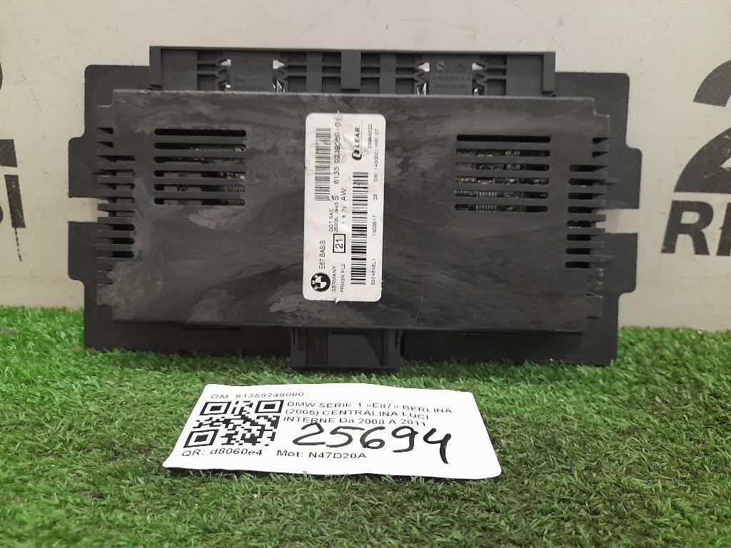 Centralina LUCI Interne 61359249080 Bmw Serie 1 E87 Berlina 2005
