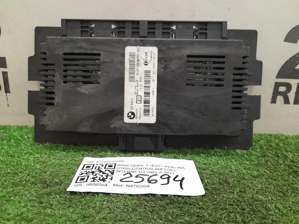 Centralina LUCI Interne 61359249080 Bmw Serie 1 E87 Berlina 2005