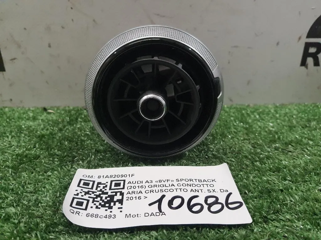 Griglia Condotto ARIA Cruscotto ANT SX 81A820901F Audi A3 8VF Sportback 2016