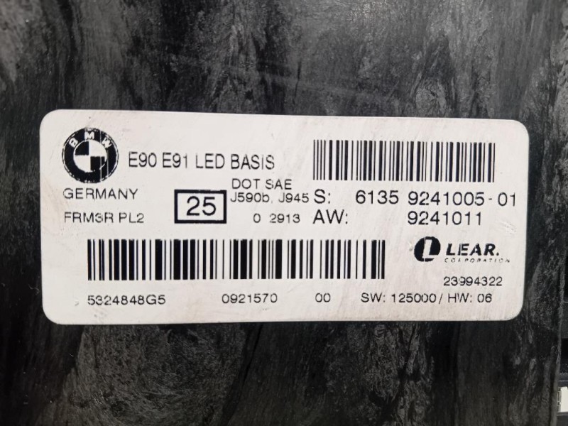 Centralina LUCI Interne 61359241005 Bmw Serie 3 E90 Berlina 2005