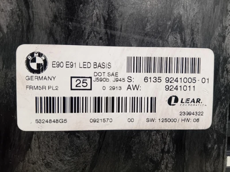 Centralina LUCI Interne 61359241005 Bmw Serie 3 E90 Berlina 2005