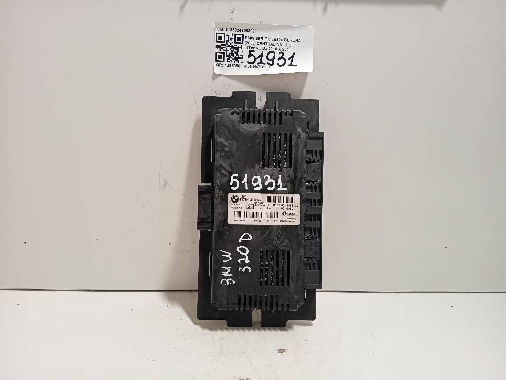Centralina LUCI Interne 6135924908302 Bmw Serie 3 E90 Berlina 2005