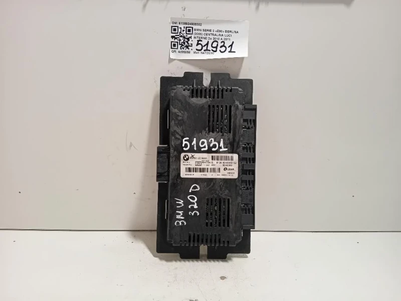 Centralina LUCI Interne 6135924908302 Bmw Serie 3 E90 Berlina 2005