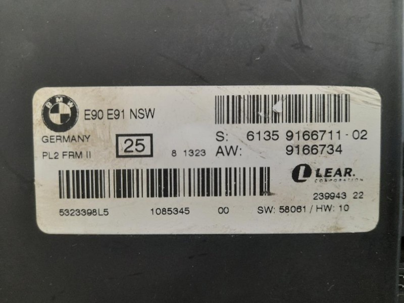 Centralina LUCI Interne 61359166711 Bmw Serie 3 E90 Berlina 2005