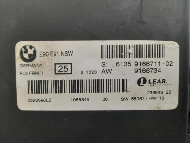 Centralina LUCI Interne 61359166711 Bmw Serie 3 E90 Berlina 2005