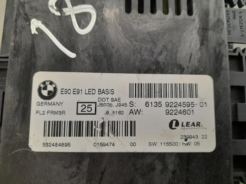 Centralina LUCI Interne 61359224595 Bmw Serie 3 E90 Berlina 2005