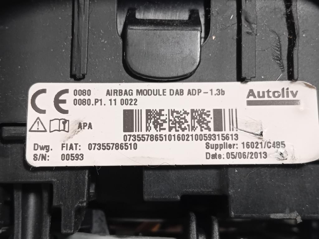 Air-bag Guidatore 07355786510 Fiat 500L 2013