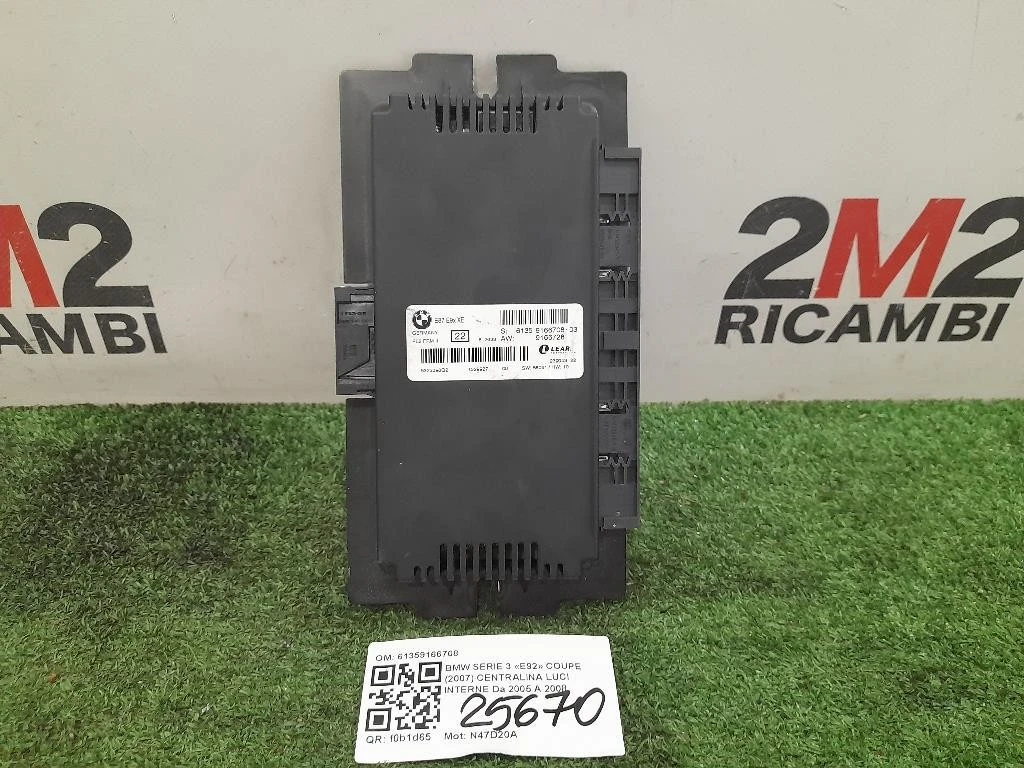 Centralina LUCI Interne 61359166708 Bmw Serie 3 E92 Coupe 2007