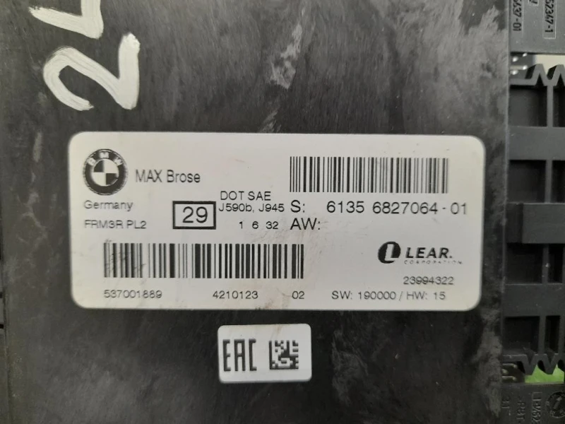 Centralina LUCI Interne 61356827064 Bmw Serie 3 E92 Coupe 2007