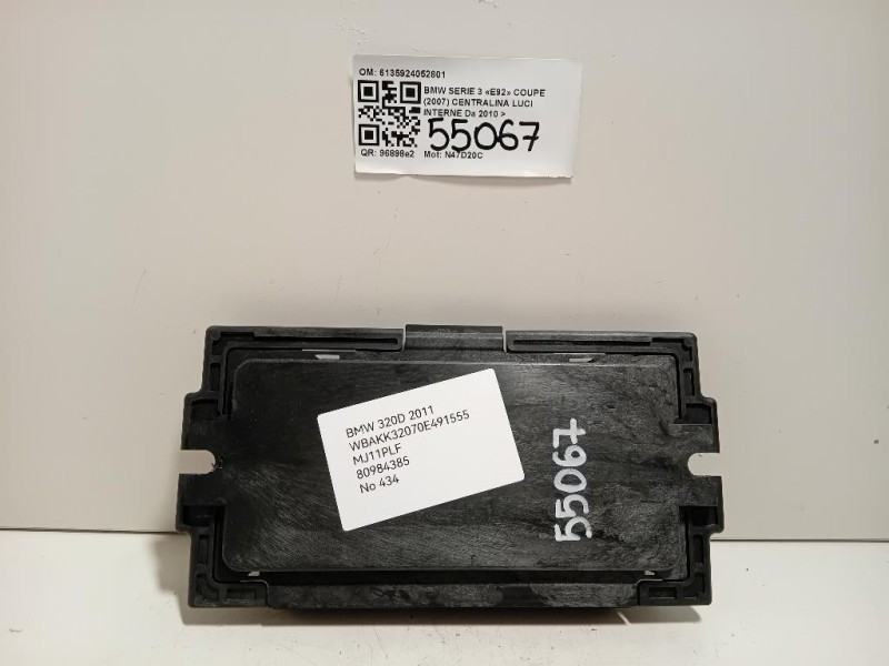 Centralina LUCI Interne 6135924052801 Bmw Serie 3 E92 Coupe 2007