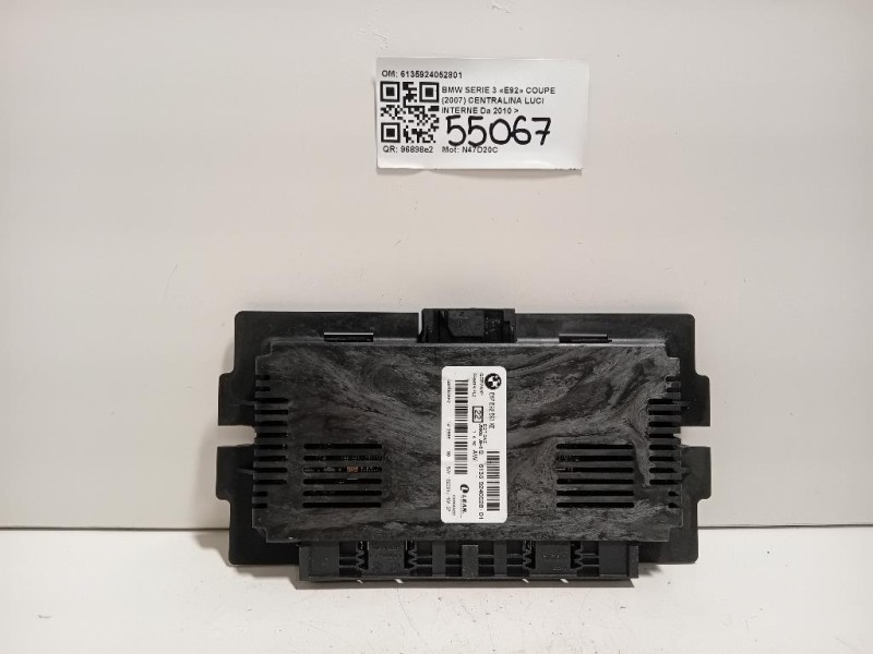 Centralina LUCI Interne 6135924052801 Bmw Serie 3 E92 Coupe 2007