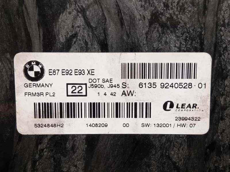 Centralina LUCI Interne 6135924052801 Bmw Serie 3 E92 Coupe 2007