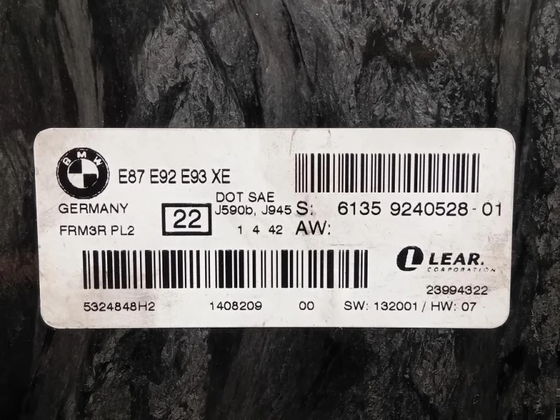 Centralina LUCI Interne 6135924052801 Bmw Serie 3 E92 Coupe 2007