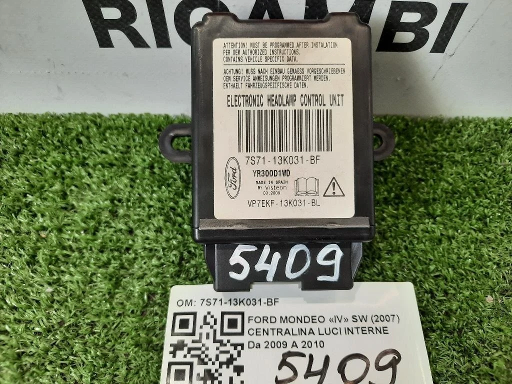 Centralina LUCI Interne 7S71-13K031-BF Ford Mondeo IV SW 2007