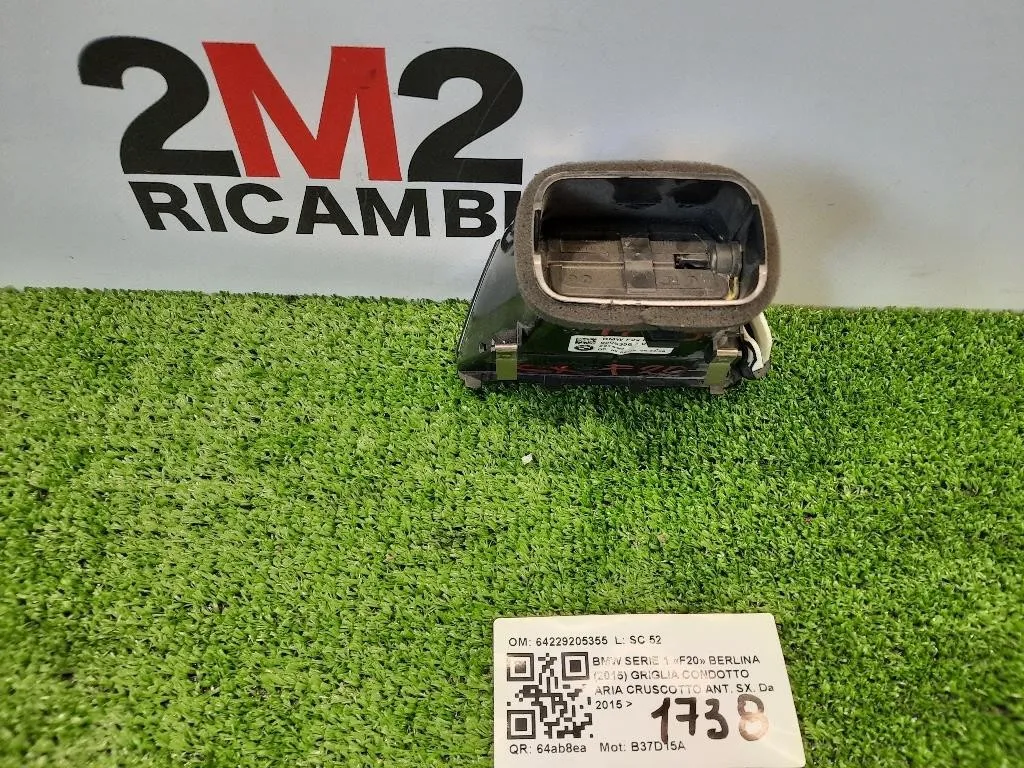 Griglia Condotto ARIA Cruscotto ANT SX 64229205355 Bmw Serie 1 F20 Berlina 2015