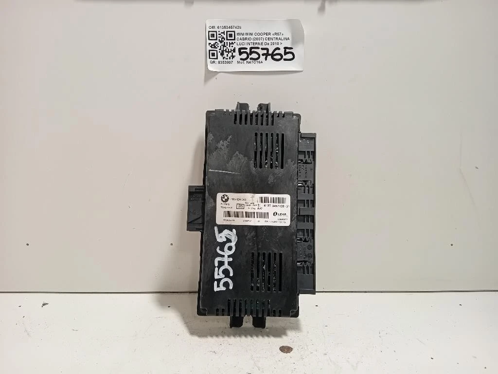 Centralina LUCI Interne 61353457428 Mini MINI Cooper R57 Cabrio 2007