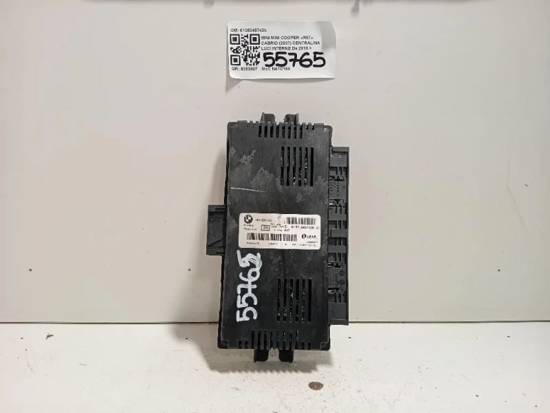 Centralina LUCI Interne 61353457428 Mini MINI Cooper R57 Cabrio 2007