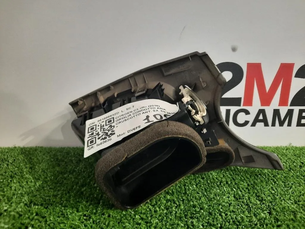 Griglia Condotto ARIA Cruscotto ANT SX 96853126 Citroen C3 III 2016