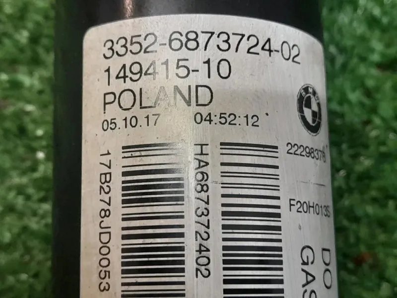 Ammortizzatore POST SX 687372402 33526873724 Bmw Serie 1 F20 Berlina 2012