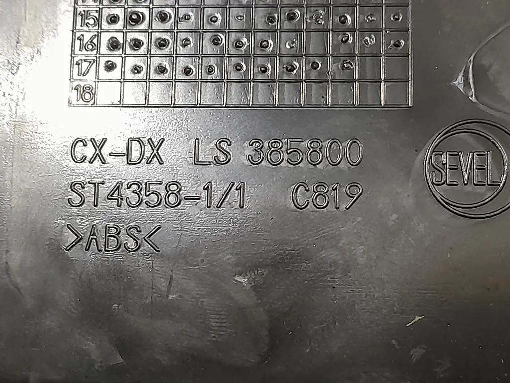 Griglia Condotto ARIA Cruscotto ANT SX LS385822 Citroen Jumper III 2014