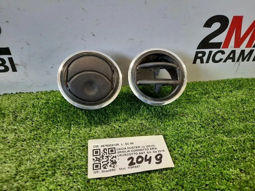 Griglia Condotto ARIA Cruscotto ANT SX 687600913R Dacia Duster I 2014