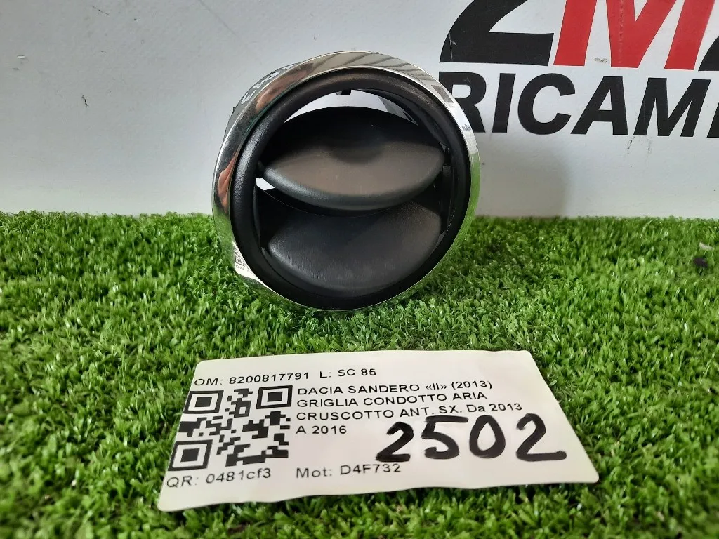 Griglia Condotto ARIA Cruscotto ANT SX 8200817791 Dacia Sandero II 2013