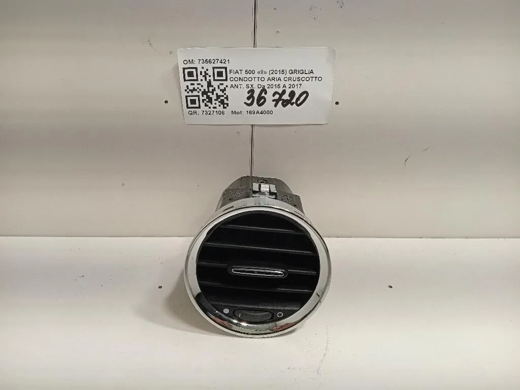 Griglia Condotto ARIA Cruscotto ANT SX 735627421 Fiat 500 II 2015