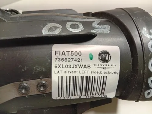 Griglia Condotto ARIA Cruscotto ANT SX 735627421 Fiat 500 II 2015