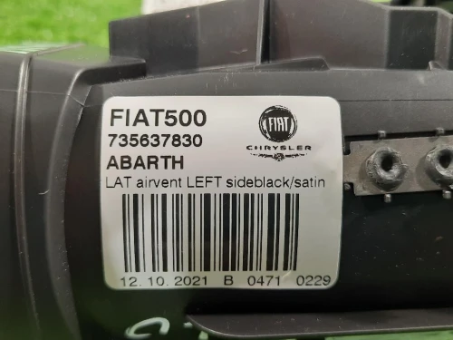 Griglia Condotto ARIA Cruscotto ANT SX 735637830 Fiat 500 C 2008