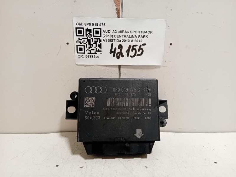 Centralina PARK Assist 8P0 919 475 Audi A3 8PA Sportback 2010
