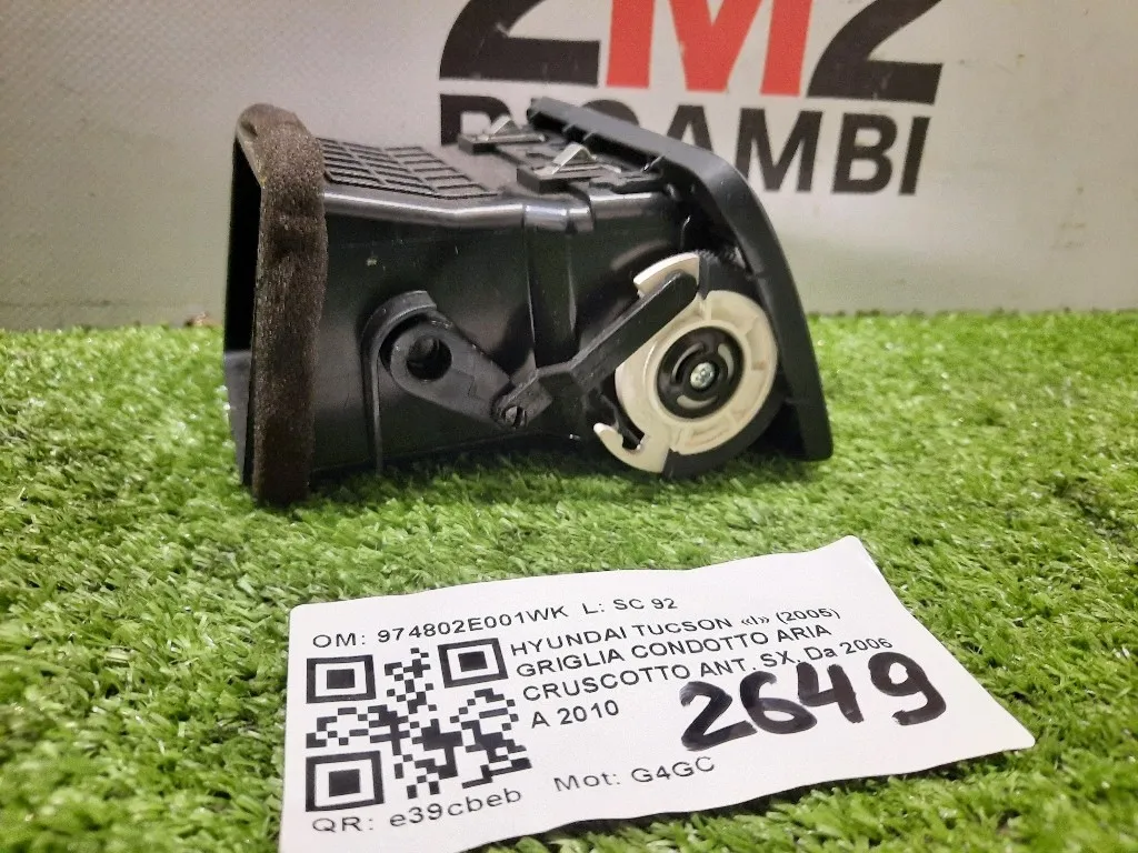 Griglia Condotto ARIA Cruscotto ANT SX 974802E001WK Hyundai Tucson I 2005