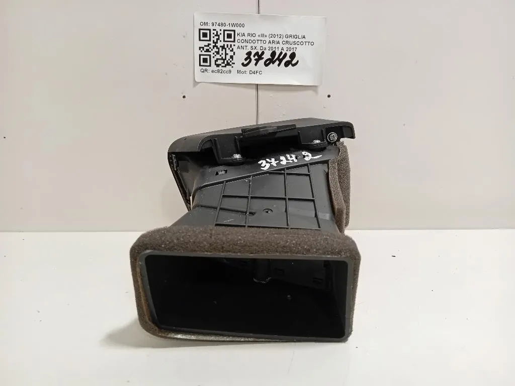 Griglia Condotto ARIA Cruscotto ANT SX 97480-1W000 Kia RIO III 2012