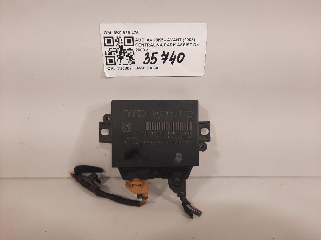 Centralina PARK Assist 8K0 919 475 Audi A4 8K5 Avant 2008