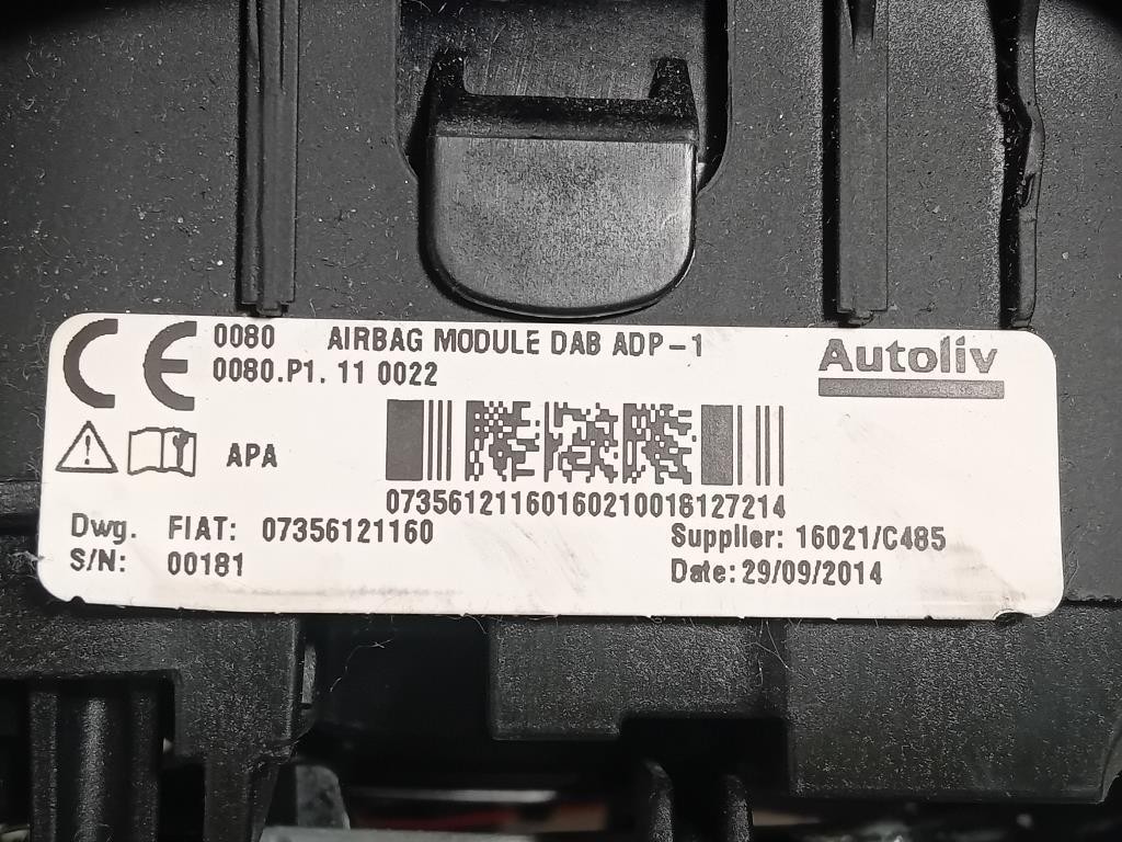 Air-bag Guidatore 735612116 Fiat 500L 2013