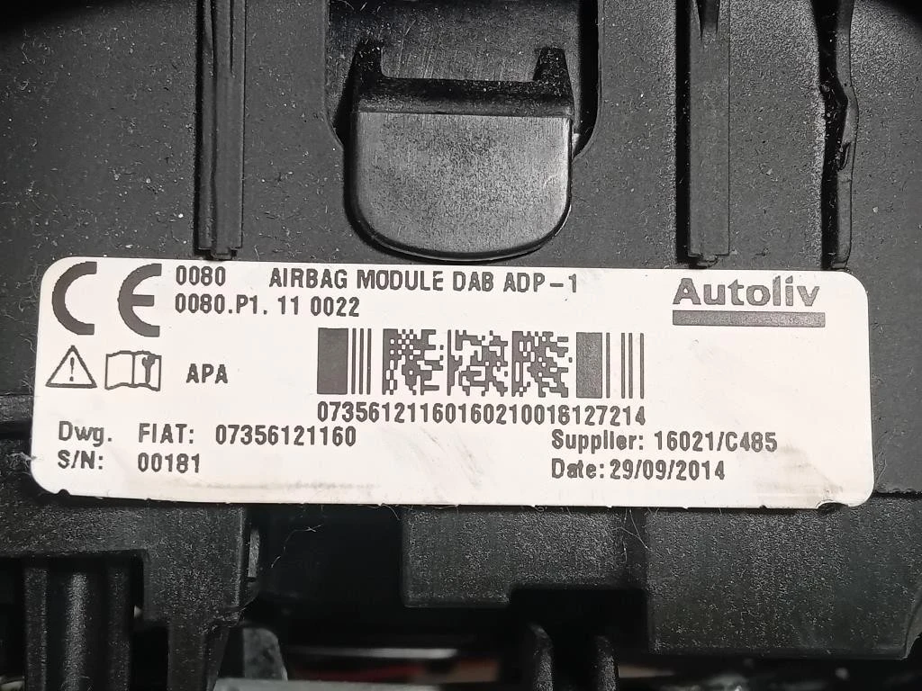 Air-bag Guidatore 735612116 Fiat 500L 2013
