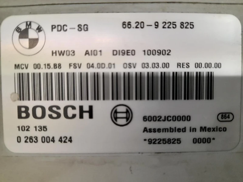 Centralina PARK Assist 66209225825 Bmw Serie 1 E87 Berlina 2005