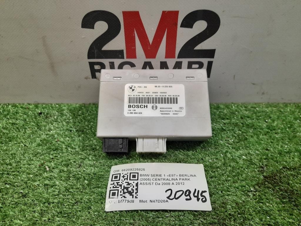 Centralina PARK Assist 66209225825 Bmw Serie 1 E87 Berlina 2005