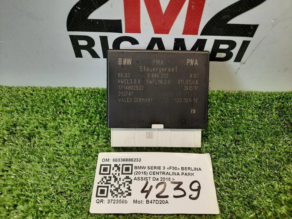 Centralina PARK Assist 6805061 F45 F48 F39 F25 F15 Bmw Serie 3 F30 Berlina 2015