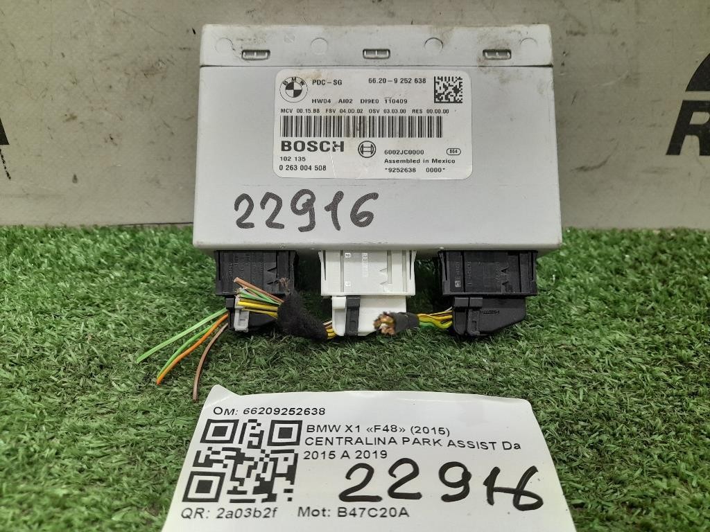 Centralina PARK Assist 66209252638 Bmw X1 F48 2015