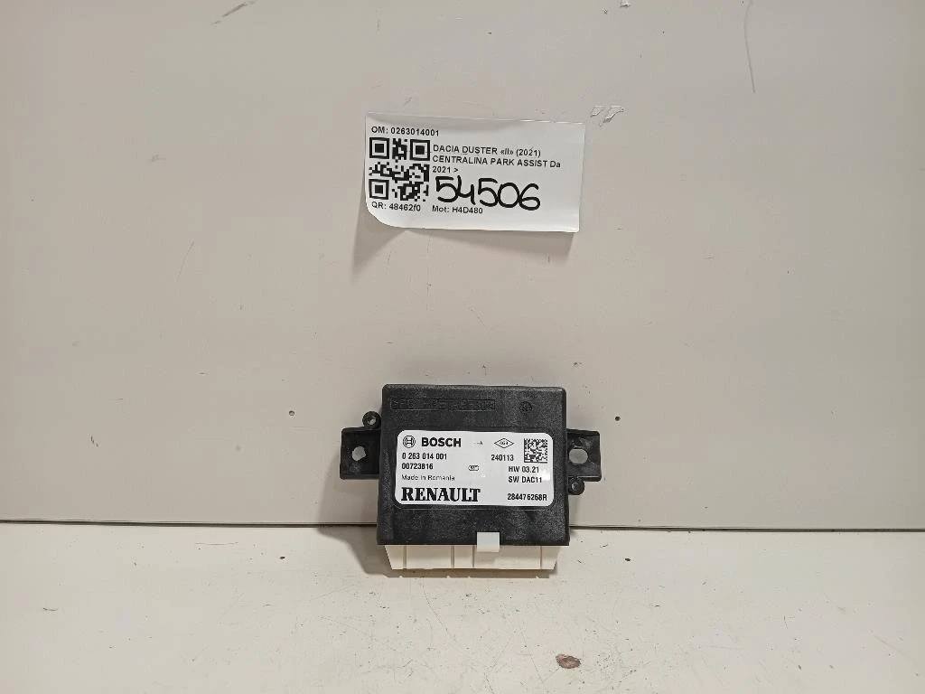 Centralina PARK Assist 0263014001 Dacia Duster II 2021