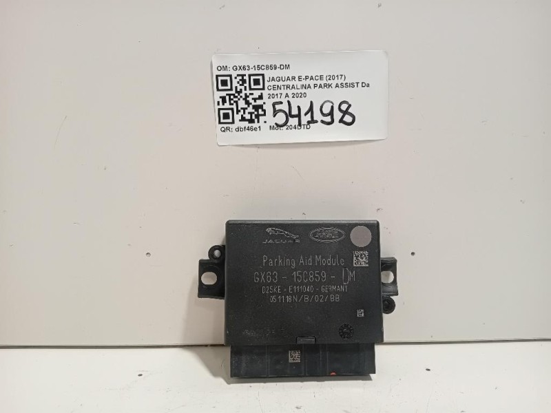 Centralina PARK Assist GX63-15C859-DM Jaguar E-pace 2017