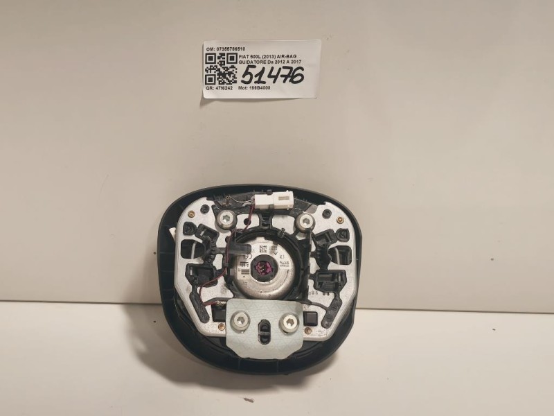 Air-bag Guidatore 07355786510 Fiat 500L 2013