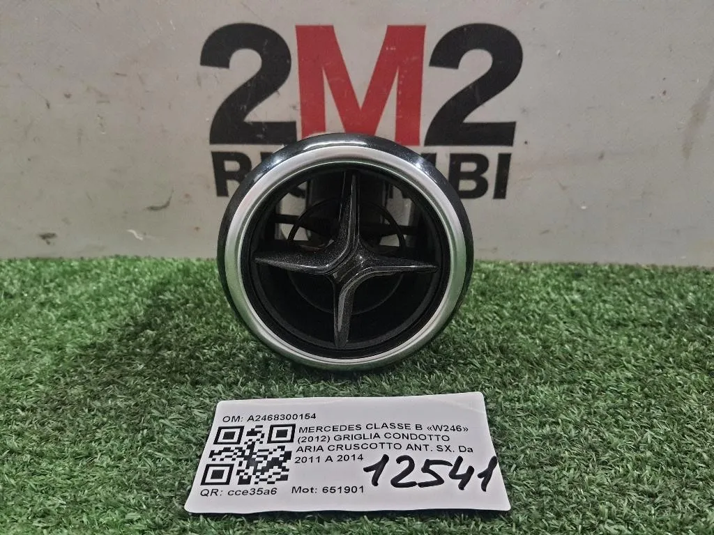 Griglia Condotto ARIA Cruscotto ANT SX A2468300154 Mercedes Classe B W246 2012