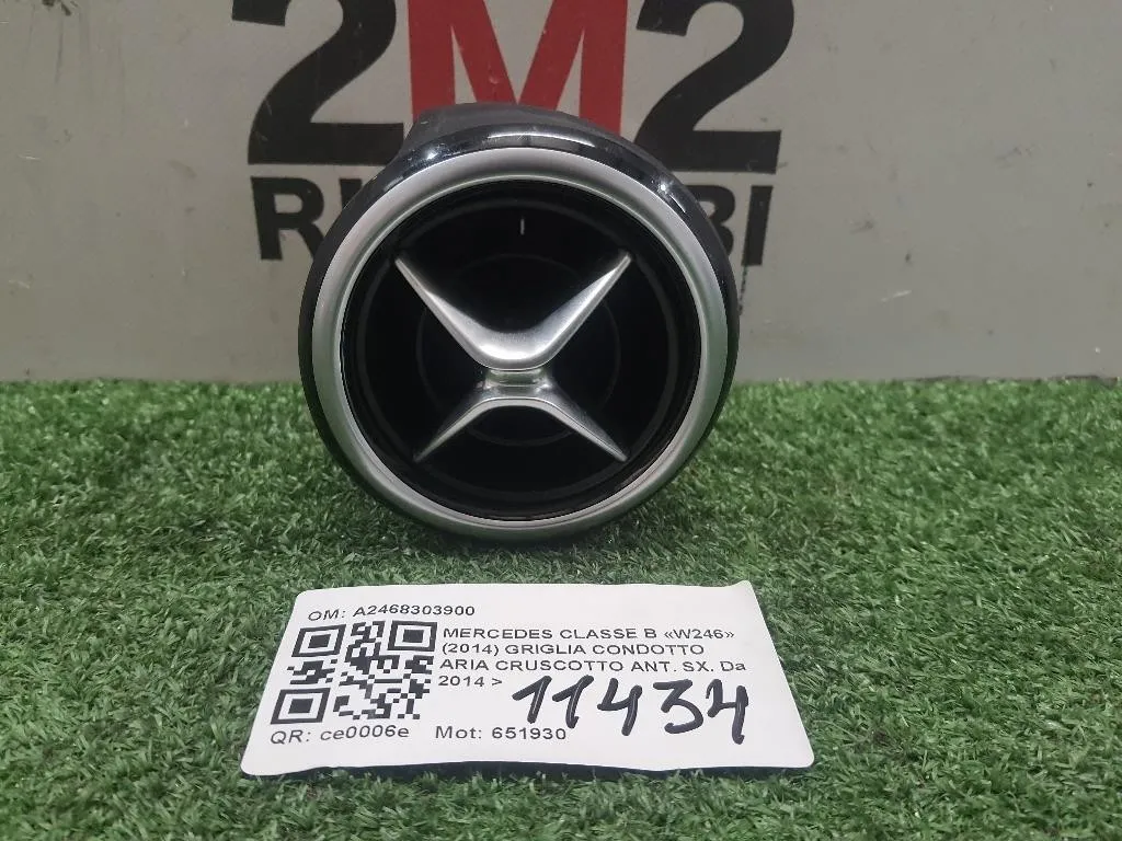 Griglia Condotto ARIA Cruscotto ANT SX A2468303900 Mercedes Classe B W246 2014