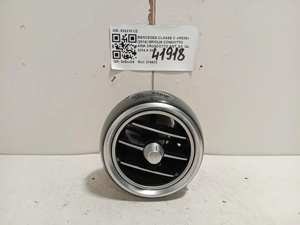 Griglia Condotto ARIA Cruscotto ANT SX 533210 CZ Mercedes Classe C W205 2014